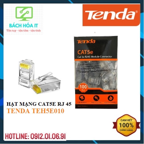 Hạt mạng CAT5E RJ45 TENDA TEH5E010, chính hãng do ADNT nhập khẩu và phân phối độc quyền | BigBuy360 - bigbuy360.vn