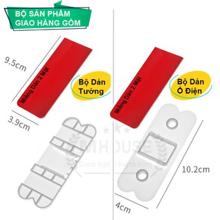 Bộ Miếng Dán Ổ Cắm Điện, Móc Treo Đồ