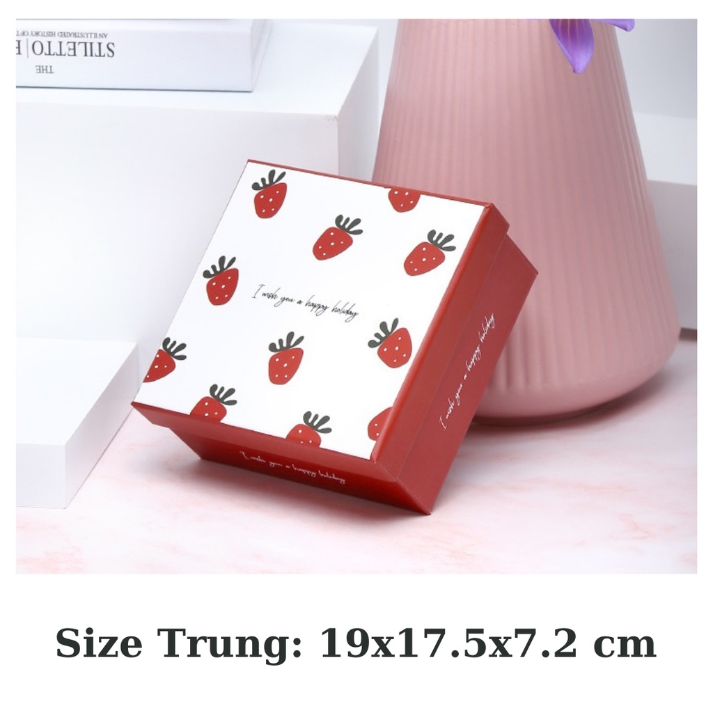 Hộp Quà Quả Dâu 078916 ERASHOP - Quà Sinh Nhật, Valentine, Tặng Người Yêu, Bạn Bè, Thầy Cô, Ba Mẹ Bền Rẻ Đẹp