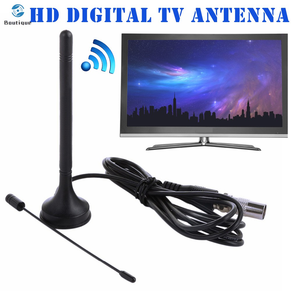 ✿♥▷ Universal Indoor HD Digital Dual DTA-180 TV Aerial Mini Antenna Portable Magnetic Base