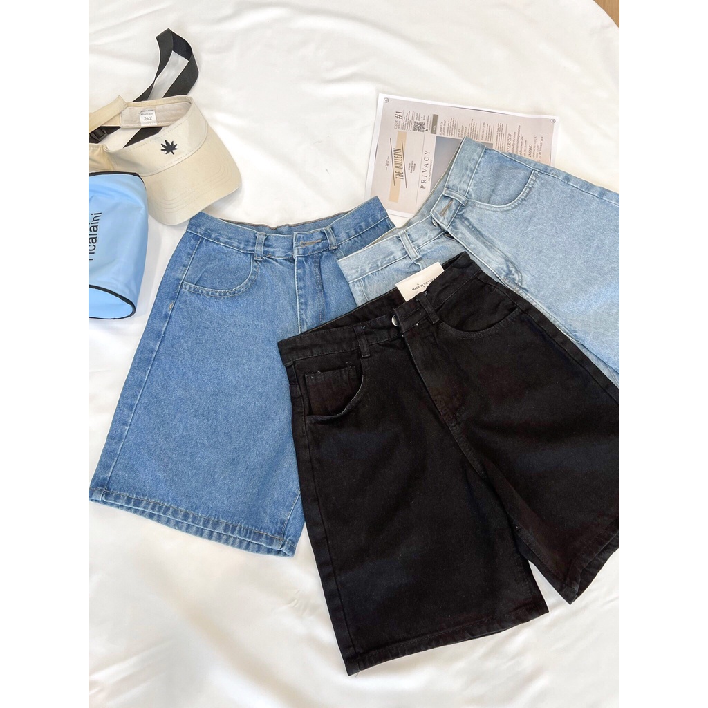 Quần short jeans lửng MINA phong cách Uzzlang OH002 | BigBuy360 - bigbuy360.vn