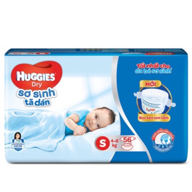 Tã dán sơ sinh Huggies S24/S56/S88