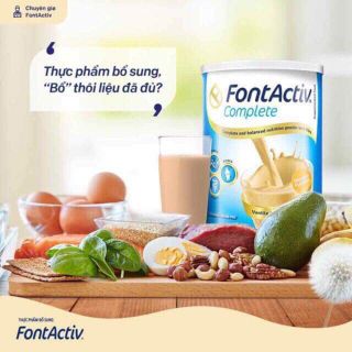 Sữa FontActiv Complete (Tây Ban Nha)(sữa bột cho người ốm cần phục hồi, mắc chứng chán ăn mệt mỏi, bổ sung dinh dưỡng)