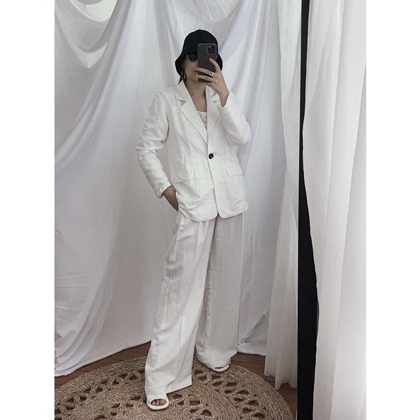 Áo Blazer linen cao cấp