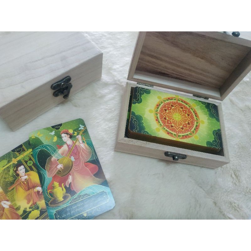 Hộp gỗ đựng bài Tarot, đồ trang sức, đồ lưu niệm 14x9x5 cm | BigBuy360 - bigbuy360.vn