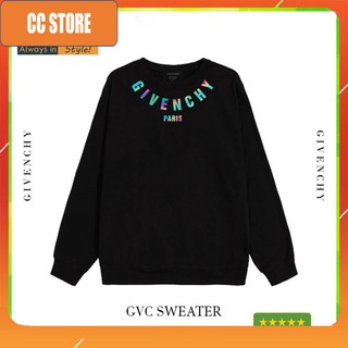 [FREESHIP💖ẢNH THẬT] Áo Sweater Phản Quang 7 màu GC.T In Chữ Given chy Áo Nỉ Nam Nữ Dài tay Unisex in hiệu ứng Hologram