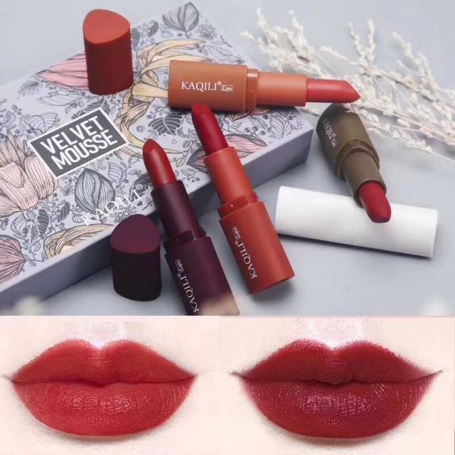 Sét 5 cây son thỏi Fullsize siêu hót KAQILI nội địa Trung