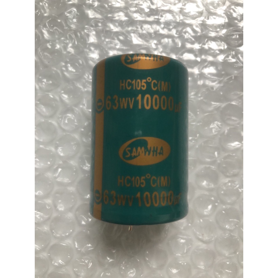 TỤ LỌC NGUỒN AMPLY 63V- 10000 µF-SAMWHA TỐT