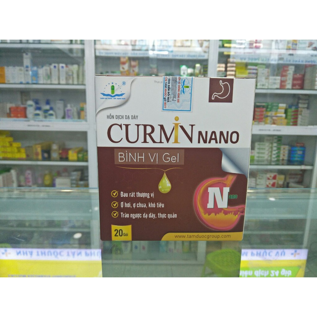 (Chính Hãng) CURMIN NANO BÌNH VỊ GEL – Giảm Ợ Chua, Đau Rát Thượng Vị, Trào Ngược Dạ Dày 20 gói | BigBuy360 - bigbuy360.vn