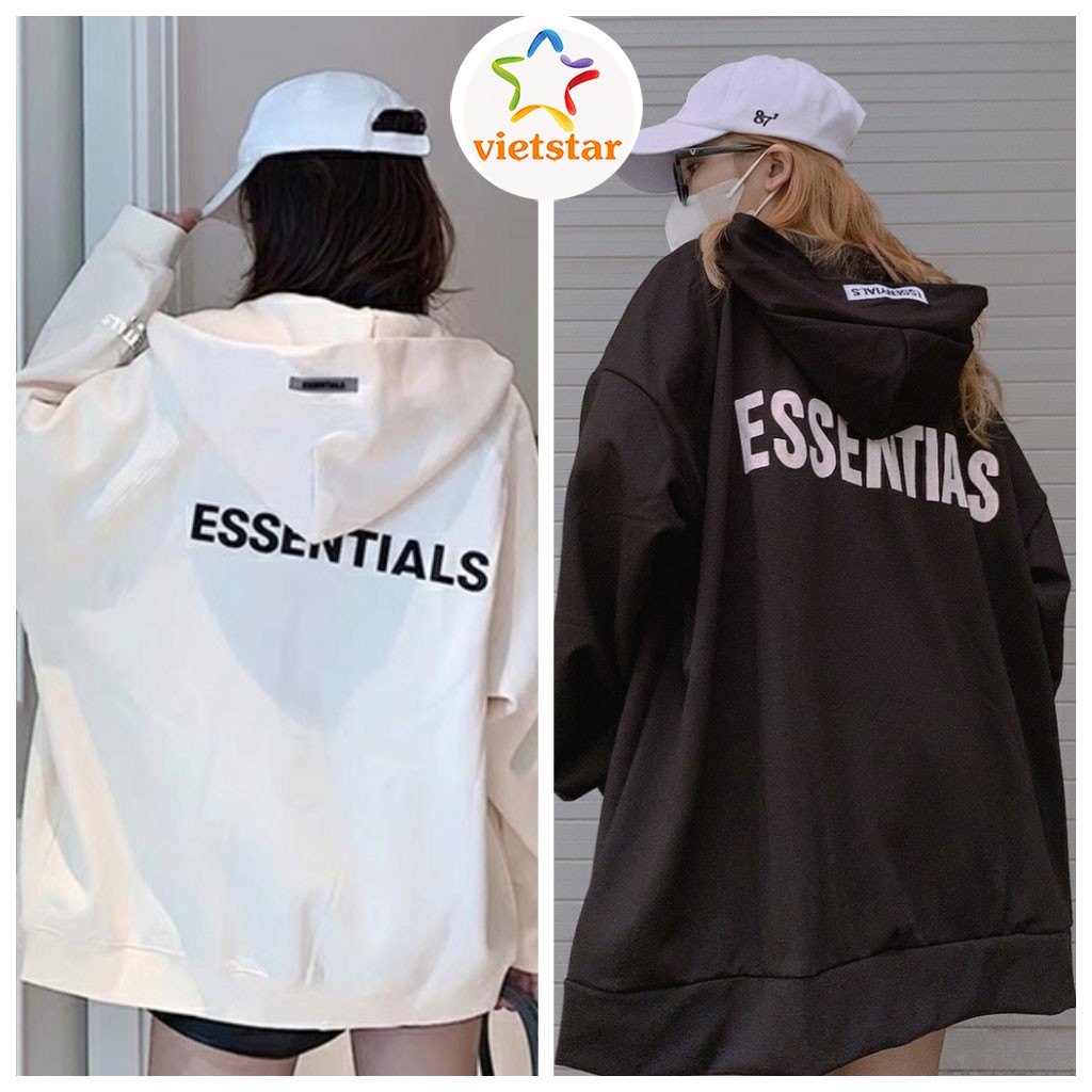 Áo khoác hoodie dây kéo ESSEN áo khoác chất nỉ hot trend_VIETSTAR