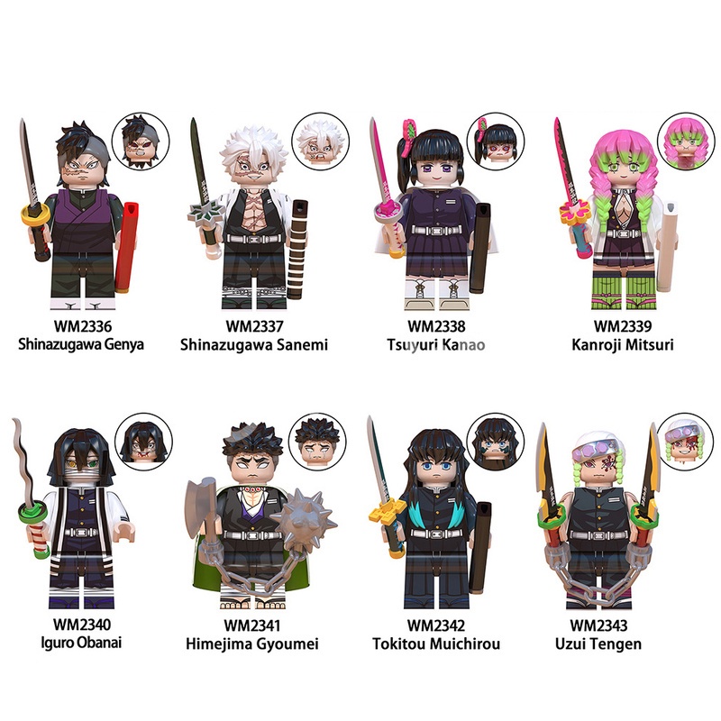 Mô Hình Nhân Vật Kamado Tanjiro Kanroji Mitsuri Phim Demon Slayer 16 Loại WM6116 WM6137
