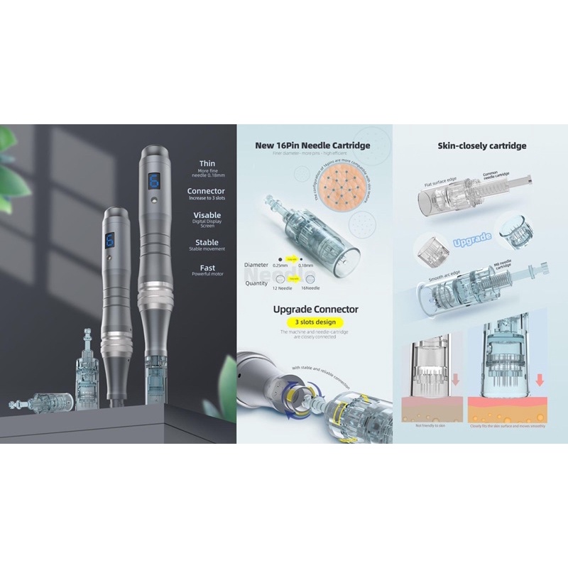 Máy Cấy Tảo Dr Pen M8 Chính Hãng Máy Phi Kim Cây Cấy Trắng Da May Pen Loại Chuẩn Kim Loại