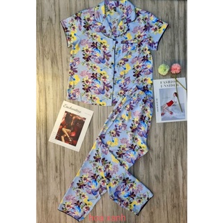 Bộ mặc nhà pijama lụa có bigsize