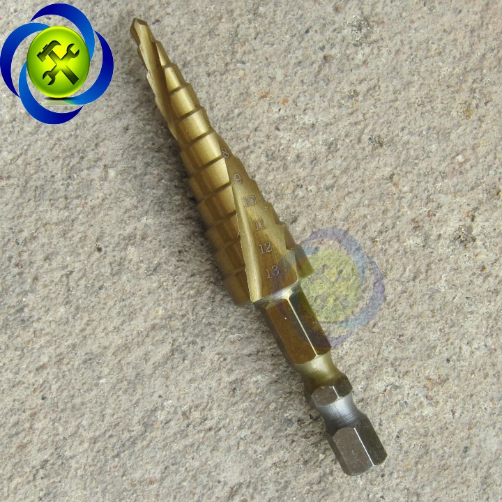 Mũi khoan tháp xoắn đuôi lục giác Đài Loan Buddy BA0154 3-13mm