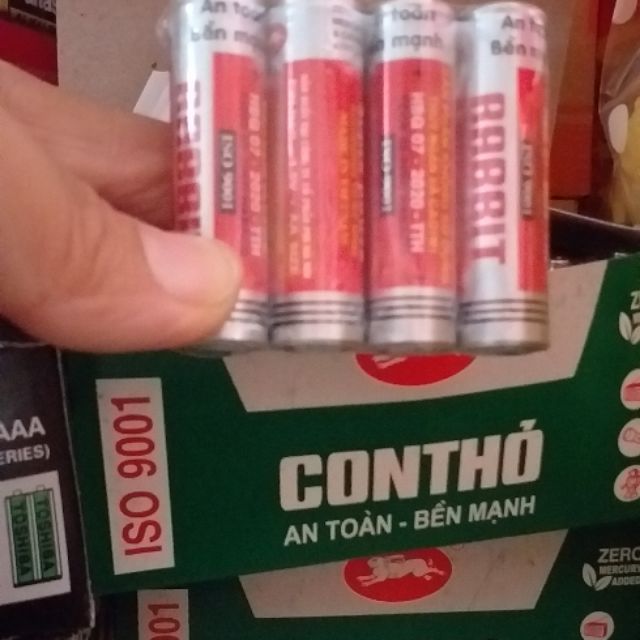Vỉ 4 quả Pin con thỏ