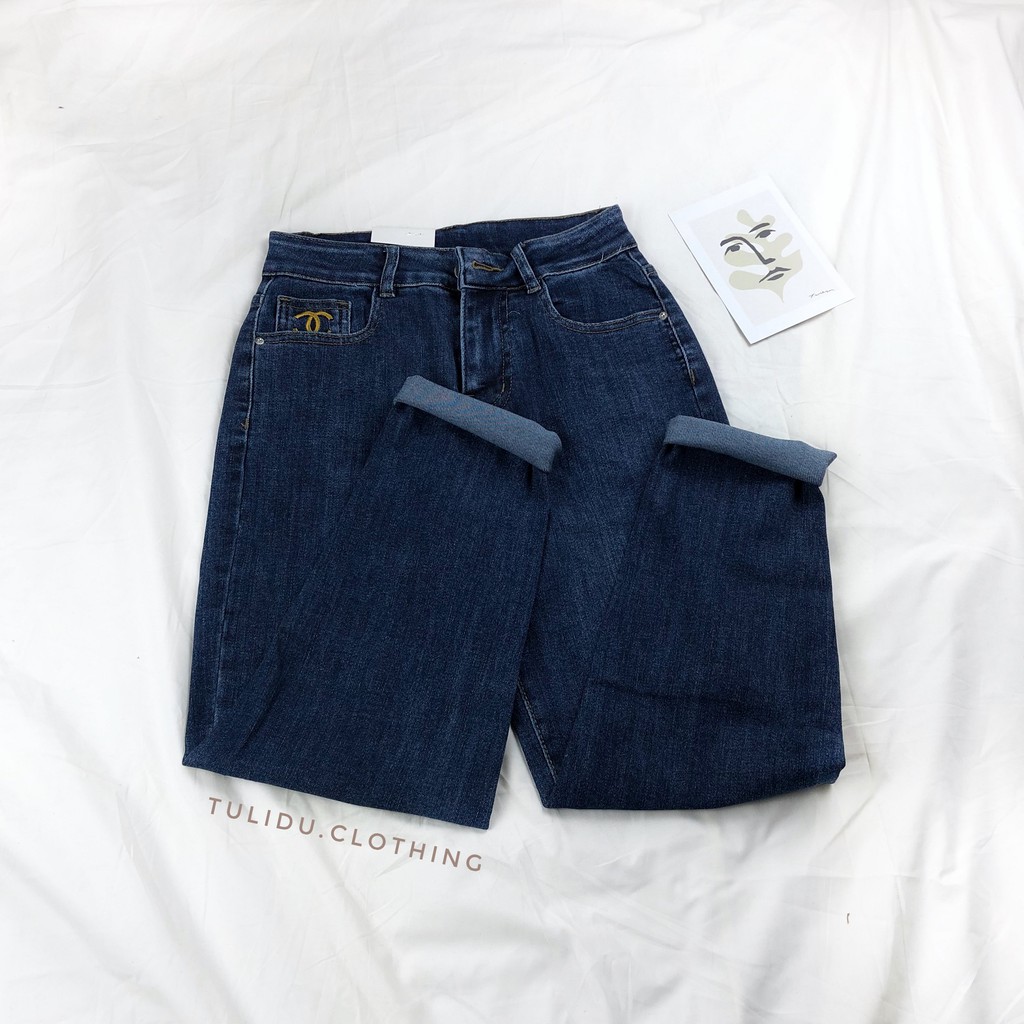 Quần Jean Nữ Dáng Baggy Cạp Lưng Cao Trơn 🥑 Hàng Cao Cấp 🥑 Quần Bò Nữ Co Giãn [Ảnh thật] #BY88.11 | BigBuy360 - bigbuy360.vn