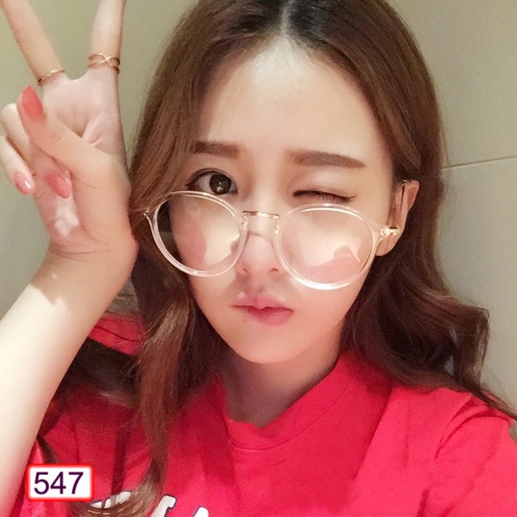 Kính form tròn mắt mèo 547 thời trang phong cách Ulzzang