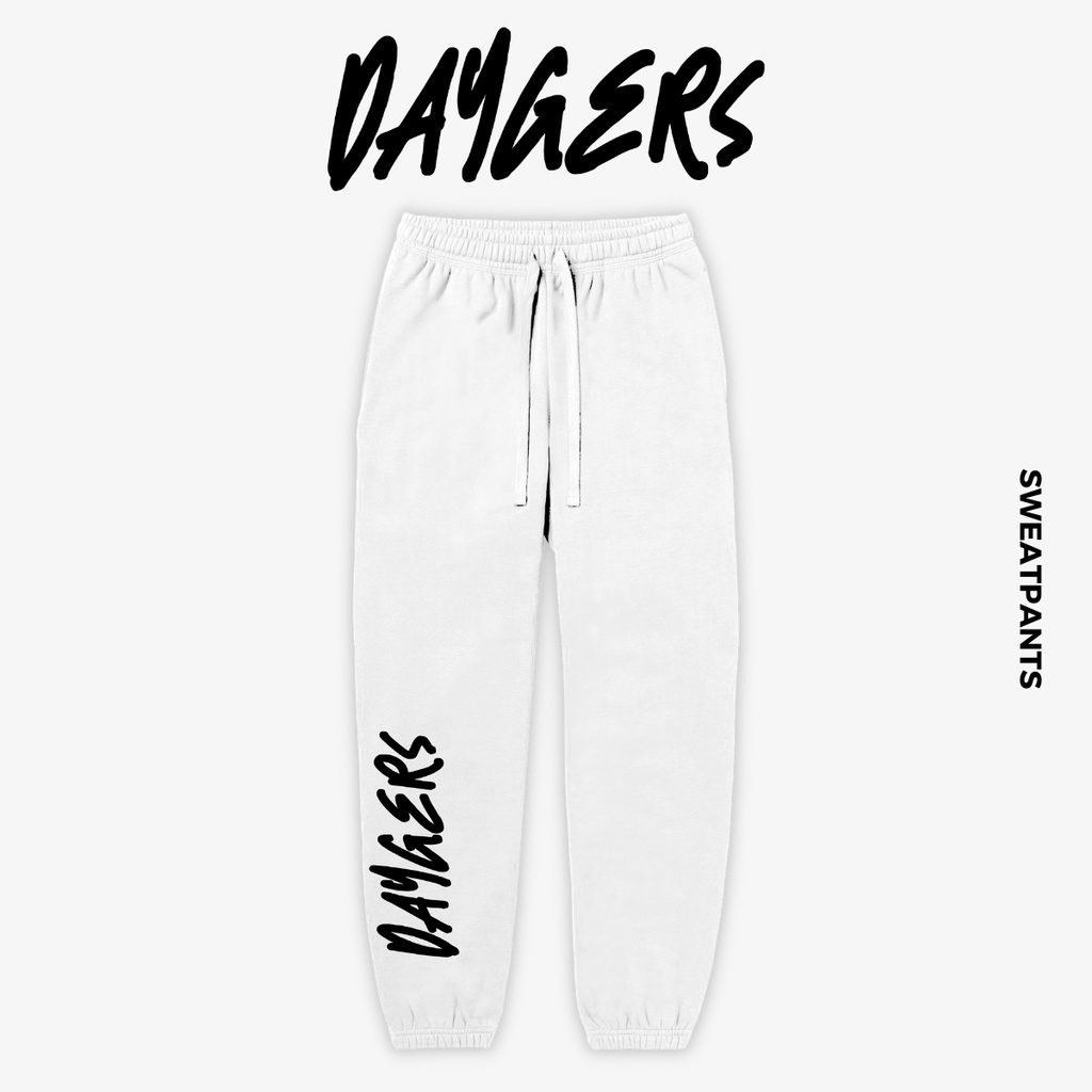 Quần BIG LOGO Sweat pants - Quần unisex dây rút ống bo, nỉ chân cua cao cấp - Local brand Daygers