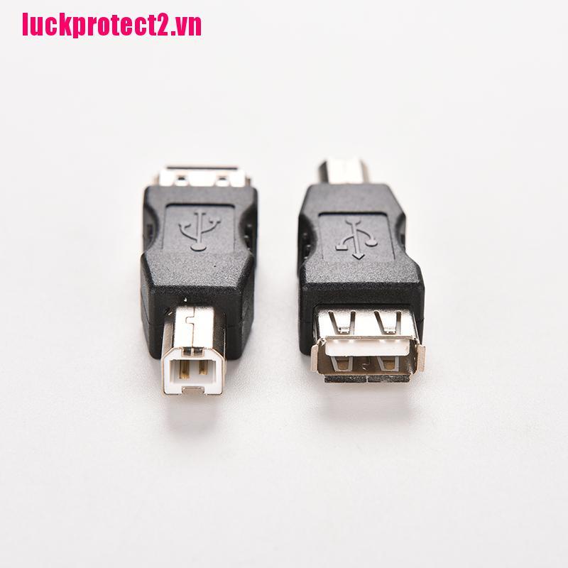 Pcs USB Type A Female to USB Type B Male Converter Adapter Conector