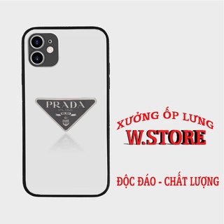 Ốp Lưng logo prada ốp điện thoại đơn giản in logo tinh tế dành cho Iphone 5 đến 12 promax BRD20210125
