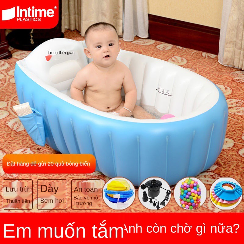 [Cách nhiệt và giữ ấm] Chậu tắm trẻ em, bơm hơi cho sơ sinh, ngồi ngả lưng, bể bơi em [Đăng ngày 28/02]