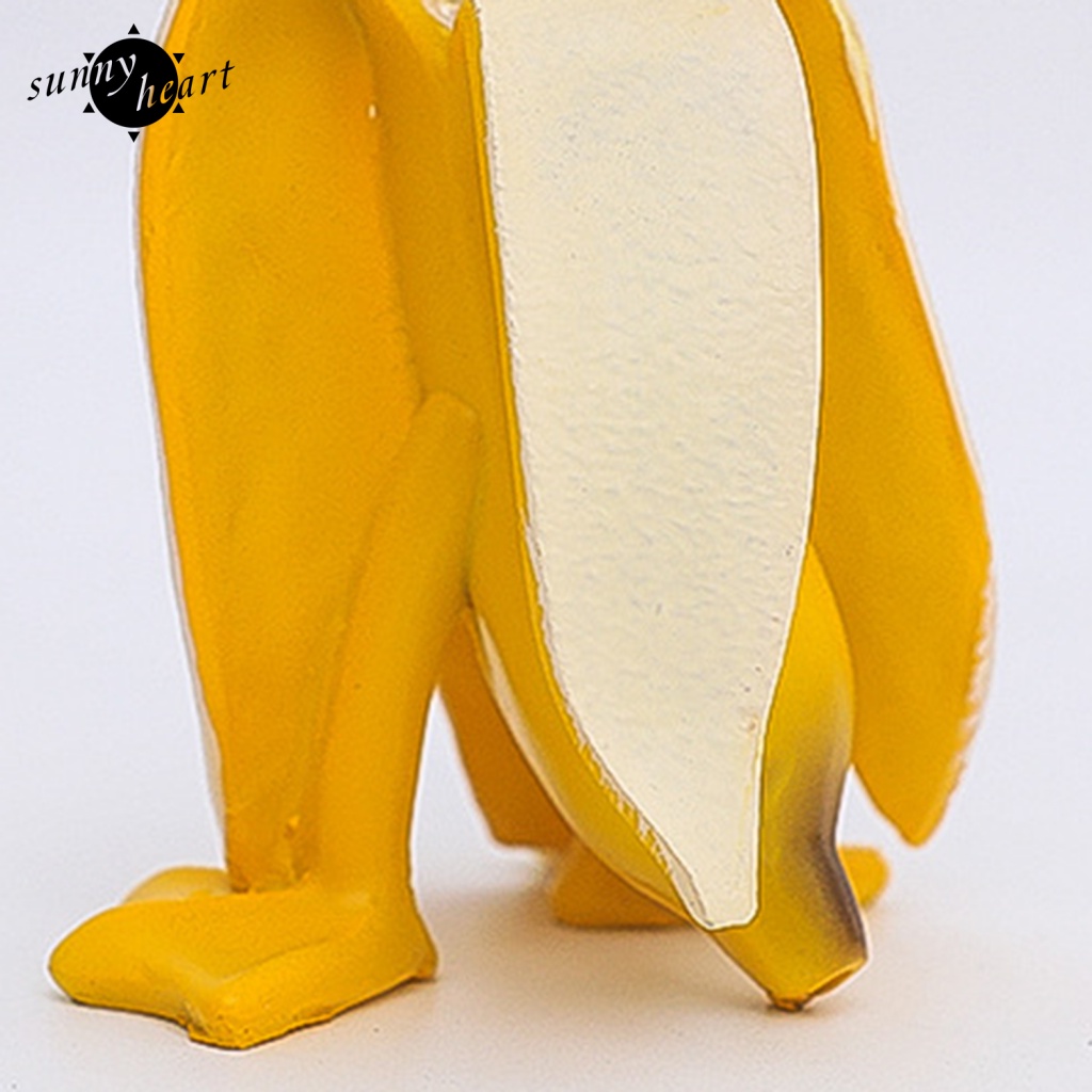 Sunnyheart Tượng Điêu Khắc Hình Quả Chuối / Vịt Đáng Yêu Có Thể Tái Sử