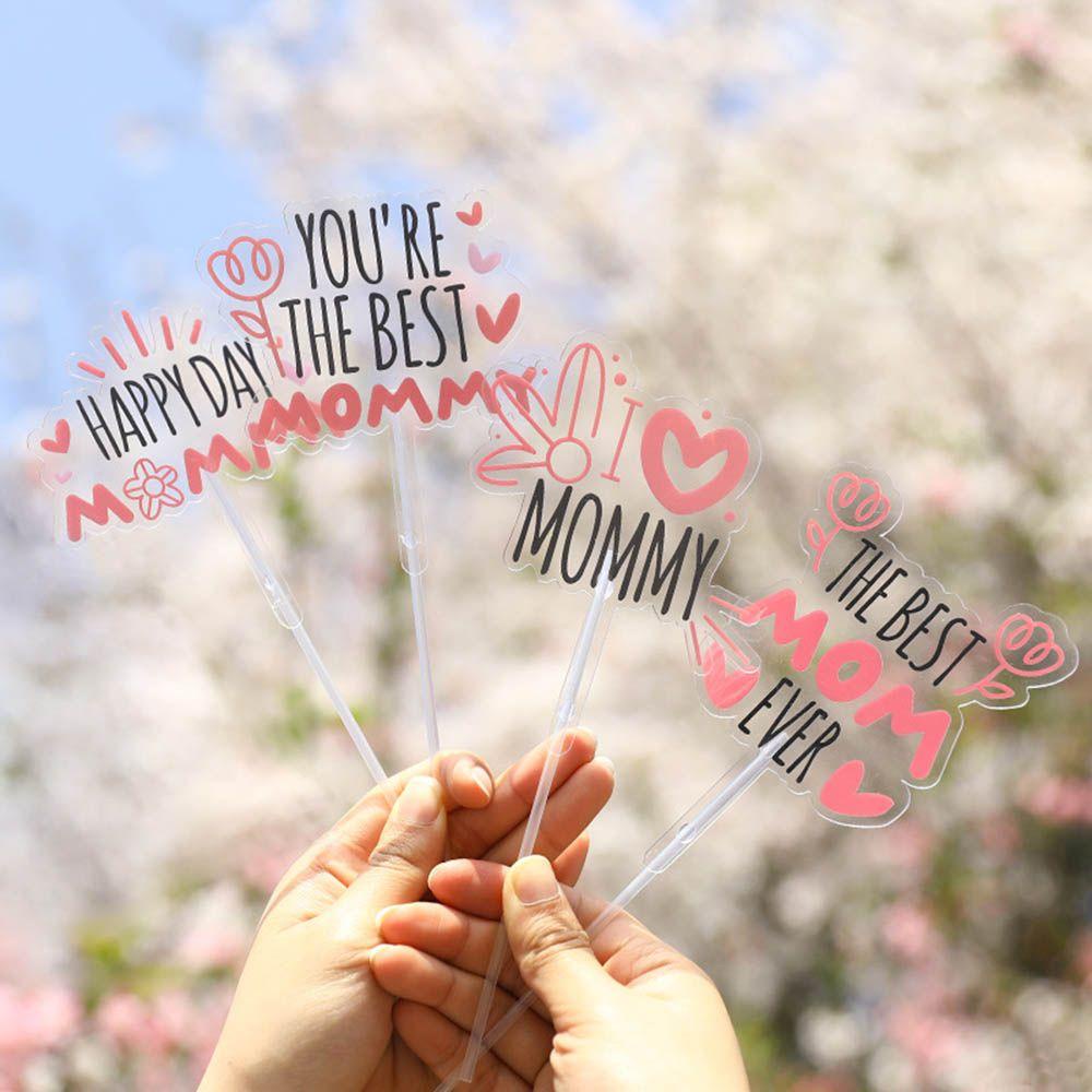 ESPO Phụ Kiện Trang Trí Bánh Kem Chữ Happy Mother 's Day