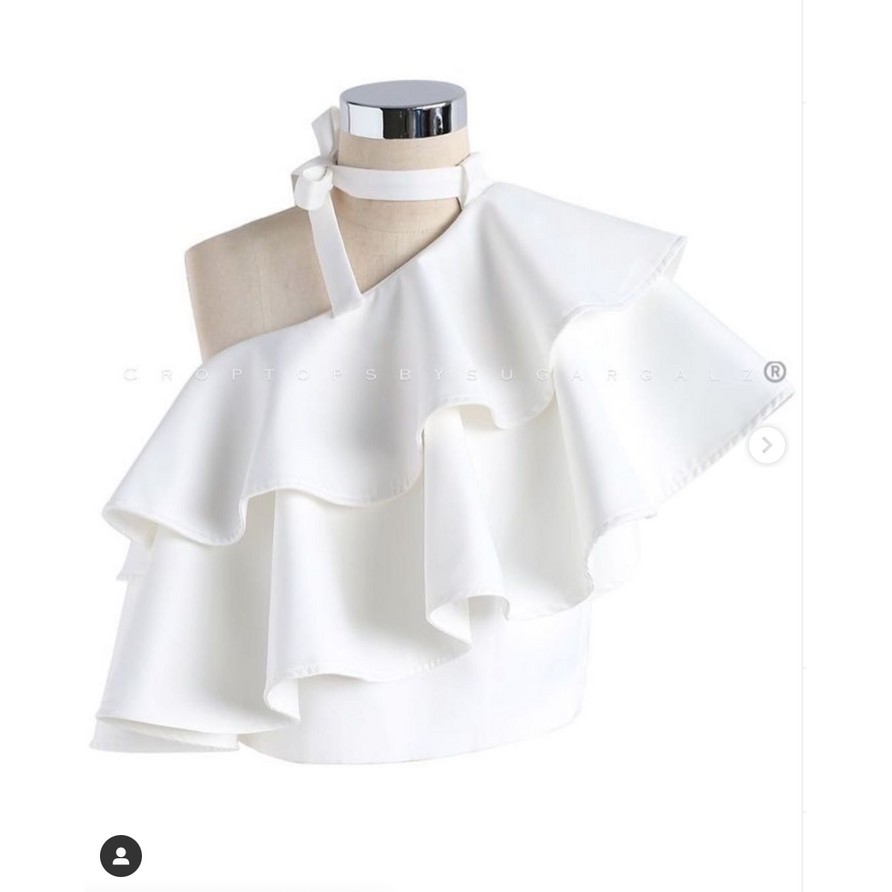 Áo croptop kiểu xếp tầng bèo nhún bánh bèo tiểu thư - Sugargalz