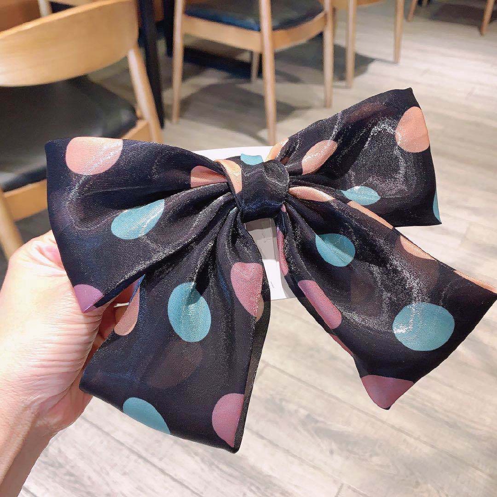 Đồ buộc tóc nhiều màu kiểu nơ thời trang bắt mắt sành điệu cho nữ