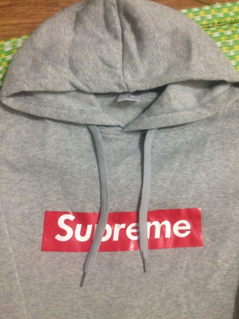 (Xả kho) Áo hoodie supreme, đen trơn nỉ bông dày (ảnh thật, video)