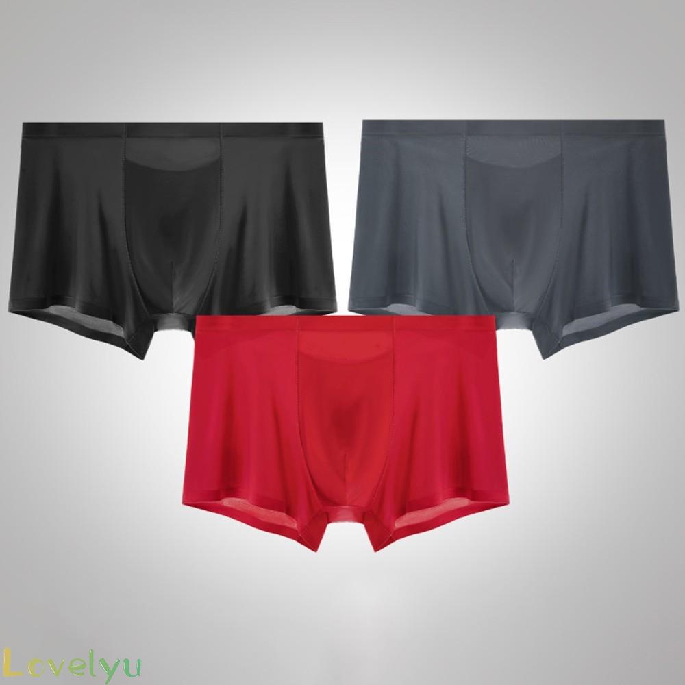 ◀READY▶Panties Thin Section Breathable Size Thin Black Breathable Dark Grey Men'S New# Good Quality