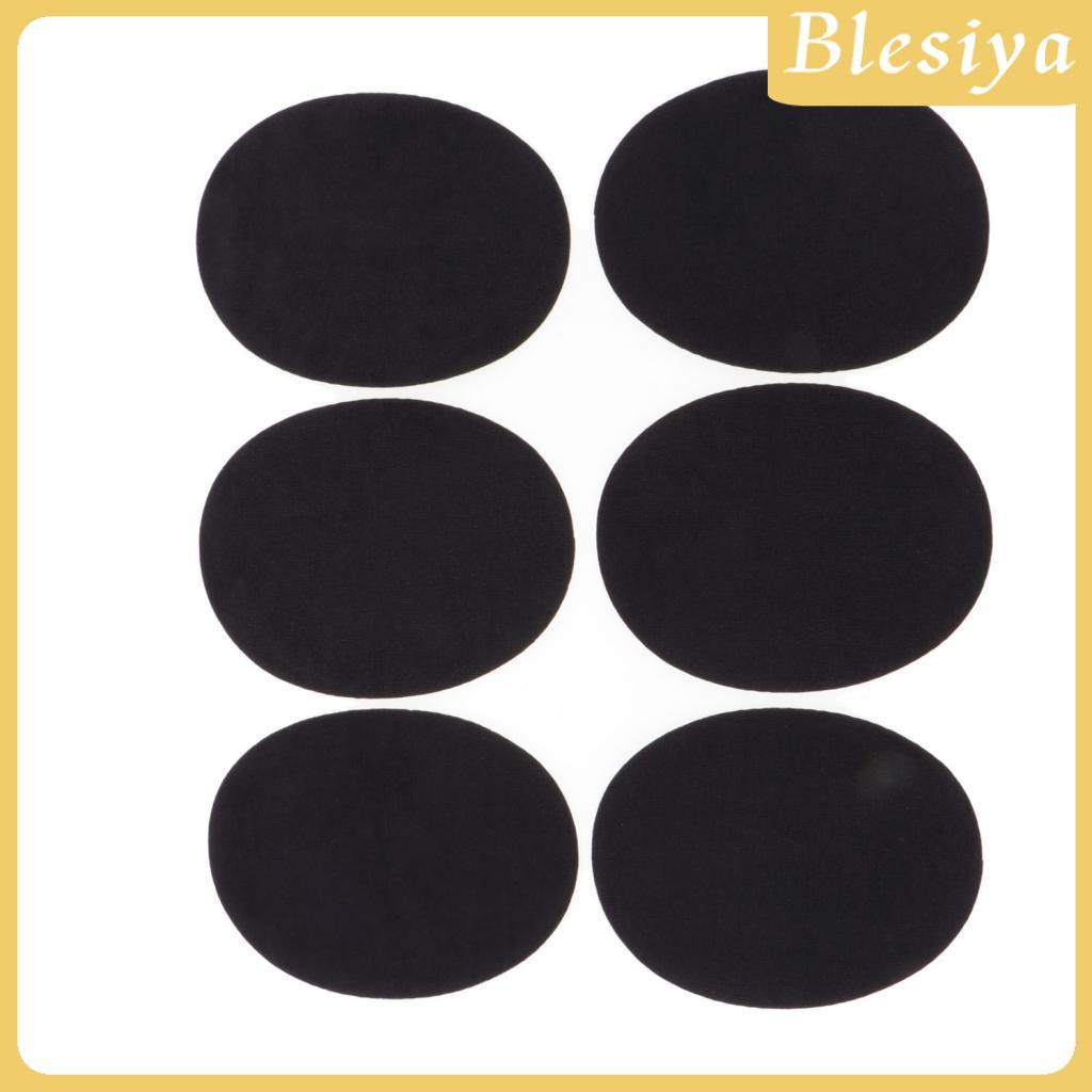 Bộ 6 Miếng Dán Quần Áo Bằng Da Lộn Hình Oval