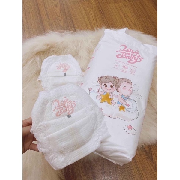 ( TÁCH BỊCH COMBO 5 MIẾNG DÙNG THỬ) Bỉm dán/quần Love Baby S50/M46/L42/XL38/XXL34