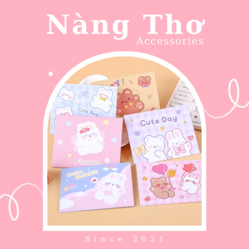 Thiệp chúc mừng , thiệp sinh nhật, thiệp giáng sinh hình cute Nàng Thơ Accessories