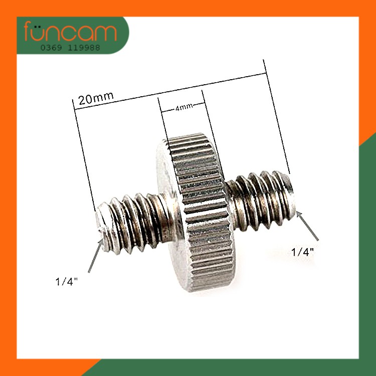 Ốc Male 1/4 - Male 1/4