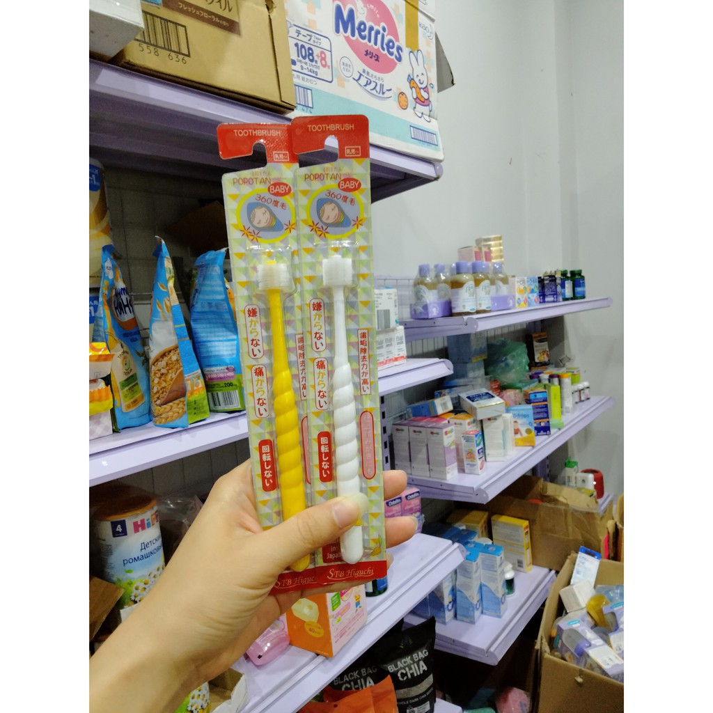 Bàn chải đánh răng 360 độ cho bé