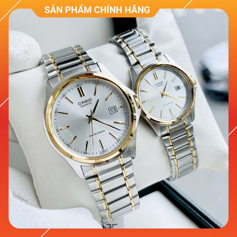 Đồng hồ đôi nam nữ dây thép chính hãng Casio MTP-1183G-7A