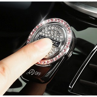 Vòng Đá Nút Khởi Động Start Stop Logo Hãng Xe Diamond Ring Nhiều Màu Sang Trọng