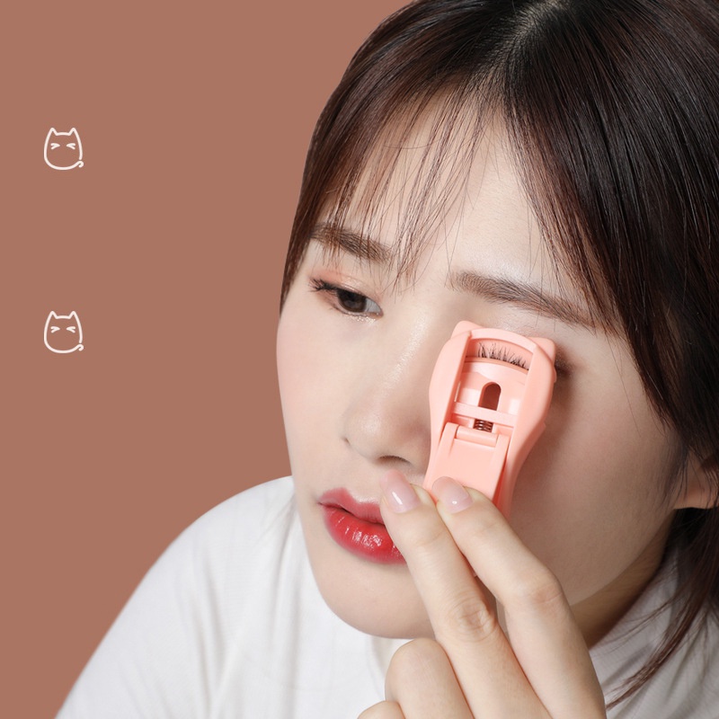 Dụng Cụ Uốn Cong Lông Mi Tự Nhiên Thiết Kế Hình Chân Mèo Nhỏ Gọn Tiện Dụng Cho Người Mới Bắt Đầu