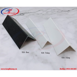 Nẹp nhựa chữ V ốp tường, nẹp V nhựa ốp góc vuông