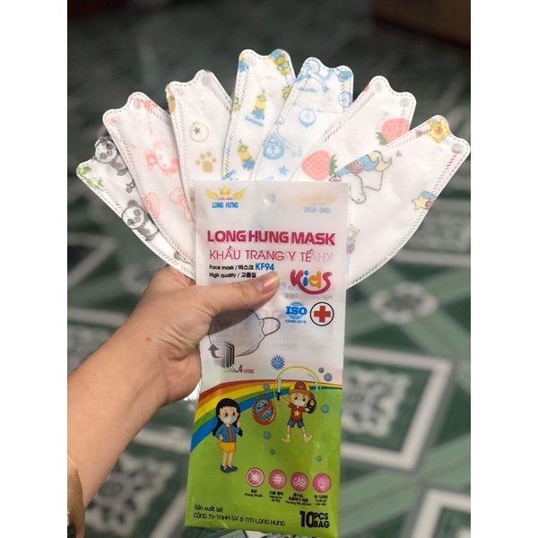 sét 50 chiếc khẩu trang kf94 cho bé