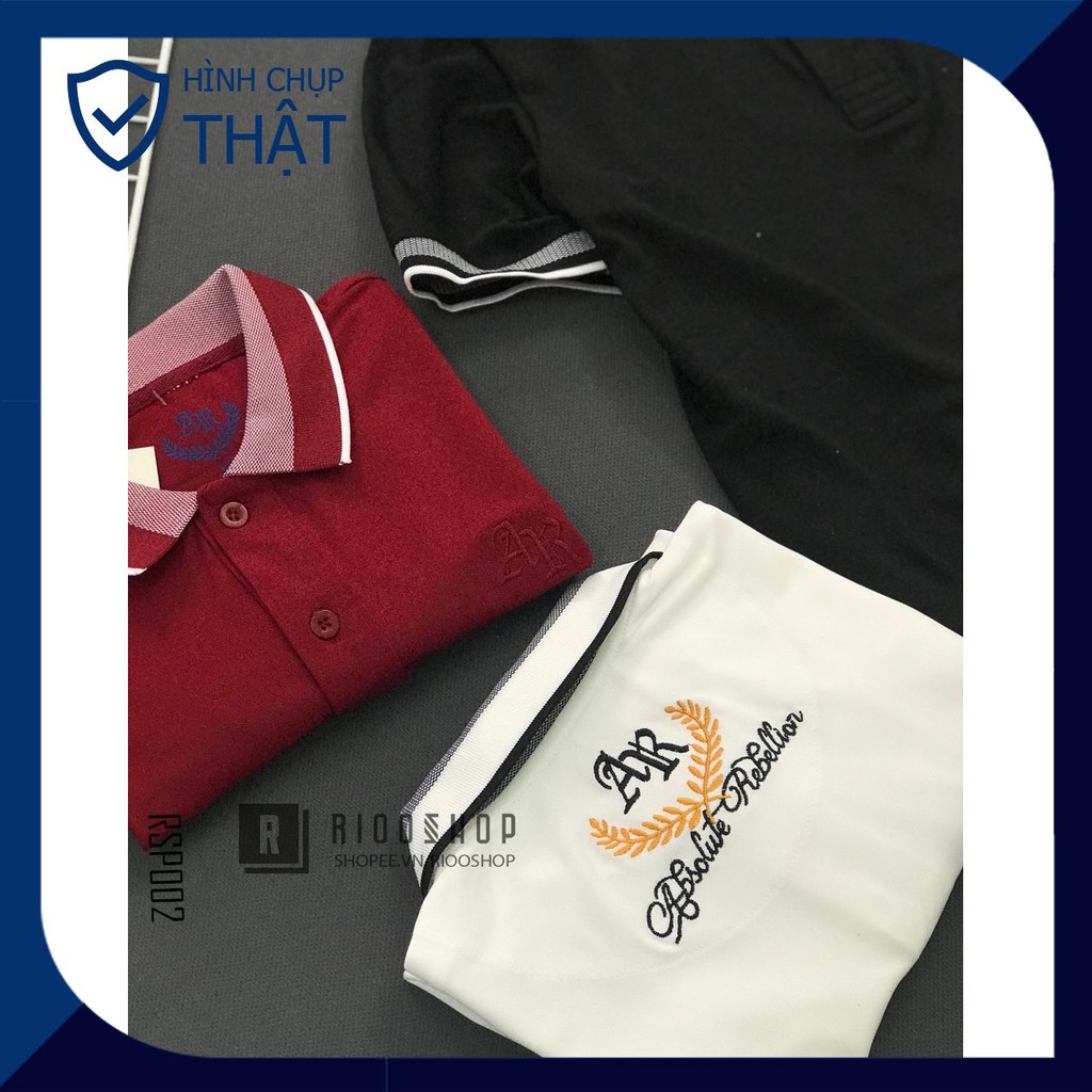 Áo thun polo, áo phông nam có cổ polo form rộng đẹp, hàng cao cấp xịn AR RSP002AV có size lớn big size xxl Riooshop | BigBuy360 - bigbuy360.vn