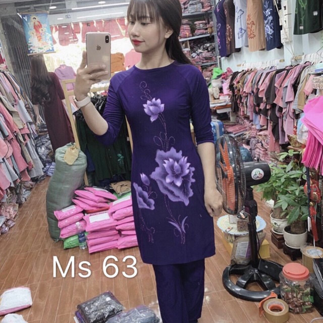 BỘ CÁCH TÂN IN HOA SEN - SET PHẬT TỬ ĐI LỄ CHÙA - ĐỒ LAM ĐI CHÙA – ĐỒ PHẬT TỬ - ĐỒ BỘ ĐI CHÙA