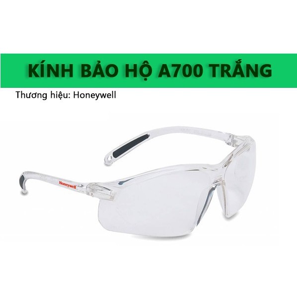 [GIÁ SỈ - CHÍNH HÃNG] Kính bảo hộ chống bụi Honeywell A700 trắng, tròng kính trong suốt cao cấp