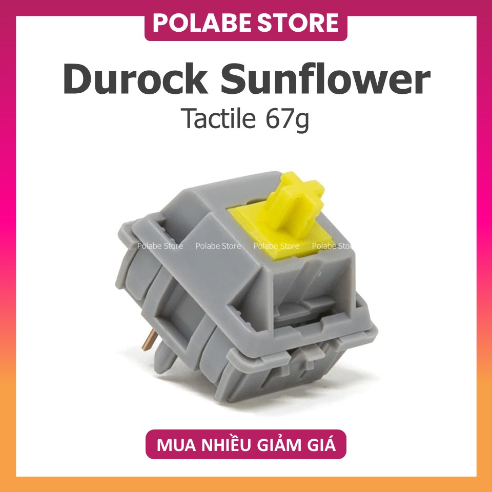 DUROCK SUNFLOWER Durock KORBS Durock CERULEAN L7 Durock LUPINE Durock Daybreak linear tactile switch - Polabe Store