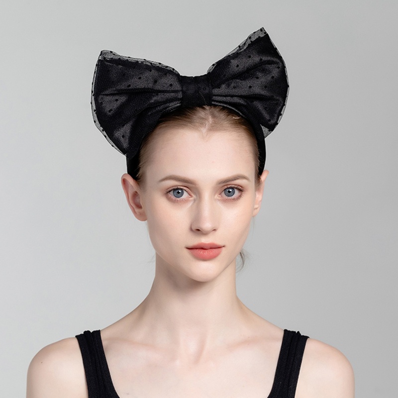 Nơ Cài Tóc Họa Tiết Chấm Bi Xinh Xắn Cho Nữ