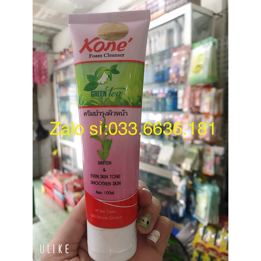 [ chính hãnh 100%] sữa rửa mặt kone trà xanh chuẩn Thái Lan 100g