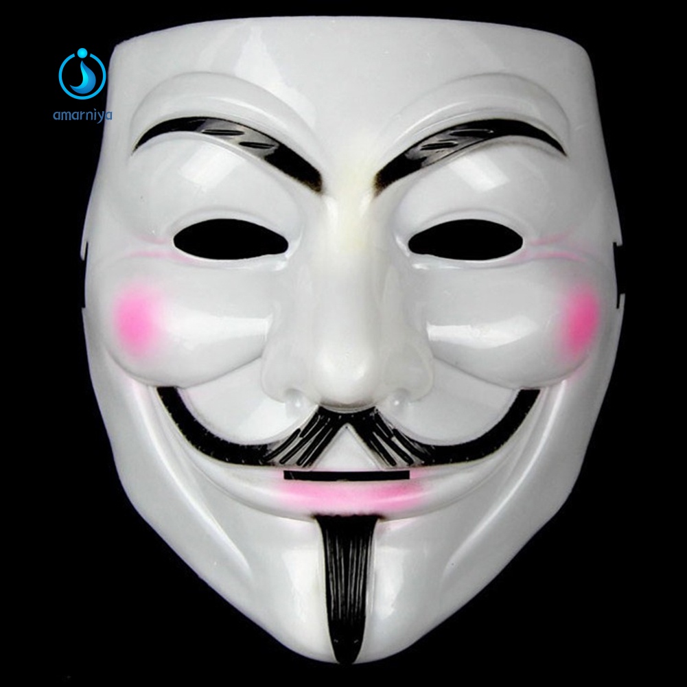 Mặt Nạ Hóa Trang Halloween AMAR Anonymous Hacker V for Vendetta Master