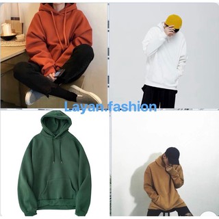 ÁO HOODIE TRƠN NỈ BÔNG NAM NỮ CAO CẤP NHIỀU MÀU