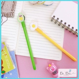 Bút bi mực nước hình trứng ốp với bơ, Bút bi cute BeBie - BP135